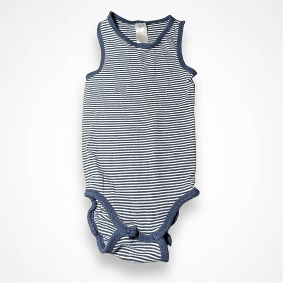 H&M Other - 4/$20 H&M Navy Blue Striped  Onesie 2T